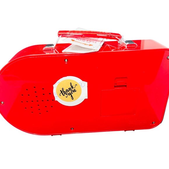 North Pole Radio By Mr Christmas 10.5" Red Vintage Style Battery Operated - Picture 2 of 5